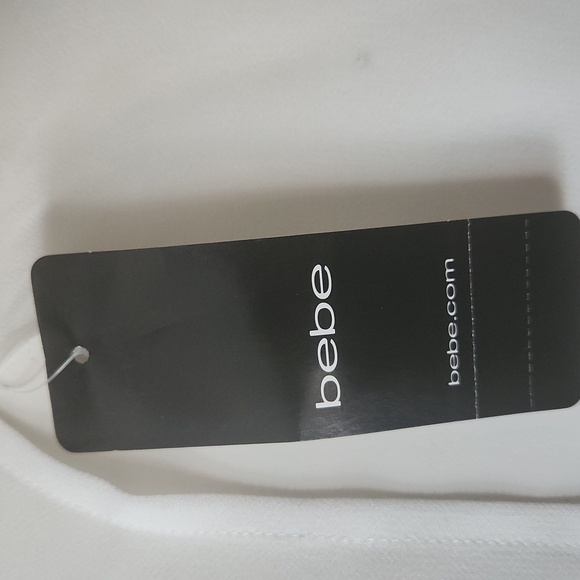 NWT! Bebe split chiffon sleeve spandex body - Picture 11 of 16